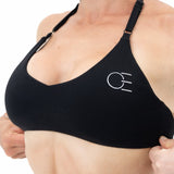 DAVOMI Minimal Neckholder Sport-BH - Deep Black