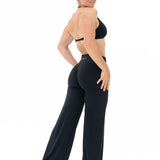(PRE-ORDER) LUXE Sculpt Straight Leg Leggings - Deep Black