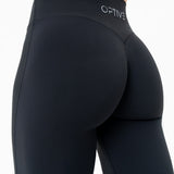 (PRE-ORDER) LUXE Sculpt Straight Leg Leggings - Deep Black