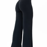 (PRE-ORDER) LUXE Sculpt Straight Leg Leggings - Deep Black