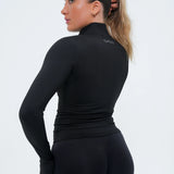 LUXE Flow Zip-Jacket - Deep Black