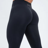 (PRE-ORDER) LUXE Sculpt Flared Leggings - Deep Black