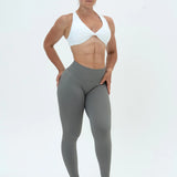 DAVOMI Double Twist Sport-BH - Cream White