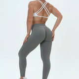 DAVOMI Double Twist Sport-BH - Cream White