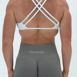 DAVOMI Double Twist Sport-BH - Cream White