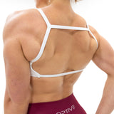 DAVOMI High Neck Strap Sport-BH - Cream White