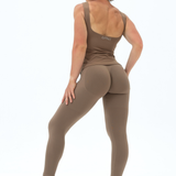 DIVINE Backless Top - Mocha Brown
