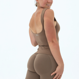 DIVINE Backless Top - Mocha Brown