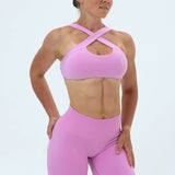 DIVINE Cross-Over Sport-BH - Rose Pink