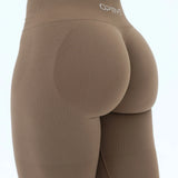 DIVINE Scrunch Leggings - Mocha Brown
