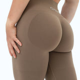 DIVINE Scrunch Leggings - Mocha Brown