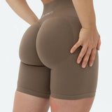 DIVINE Scrunch Shorts - Mocha Brown