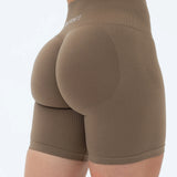 DIVINE Scrunch Shorts - Mocha Brown