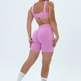 DIVINE Scrunch Shorts - Rose Pink