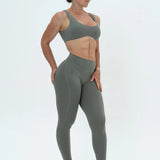 LUXE Sculpt Leggings - Sage Khaki