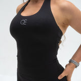 UNITY Neckholder Top - Deep Black