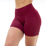UNITY V-Shape Scrunch Shorts - Bordeaux Red (Limited Edition)