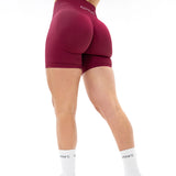 UNITY V-Shape Scrunch Shorts - Bordeaux Red (Limited Edition)