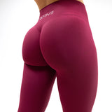 UNITY V-Shape Scrunch Leggings - Bordeaux Red (Limited Edition)