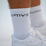 Unisex Crew Socken - White