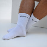 Unisex Crew Socken - White