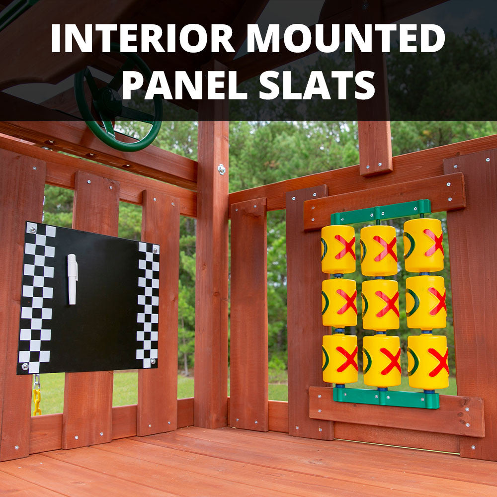 17._Adventure_Wave_-_Interior_Mounted_Panel_Slats__74380.1707318521.1280.1280.jpg Adventure Wave Swing Set w/ Grey Slides - Image 2