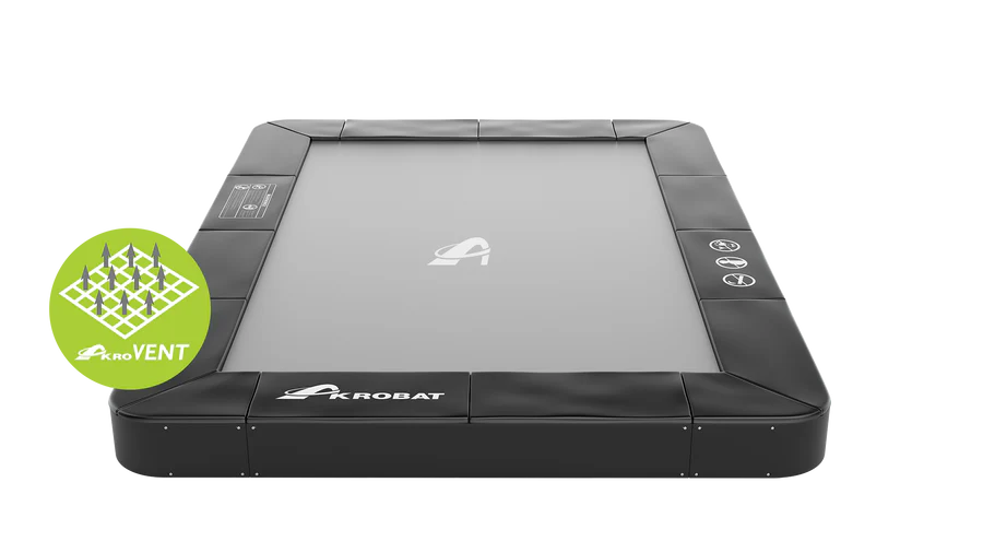 Akrobat_Primus_rectangular_without_net_Black_900x_7d263911-bf5d-43c9-8338-76d528218b5c.png Primus Flat Rectangular 11x8ft In Ground Akrobat Trampolines Extensive Warranty and Extreme bounce - without safety net - Image 2