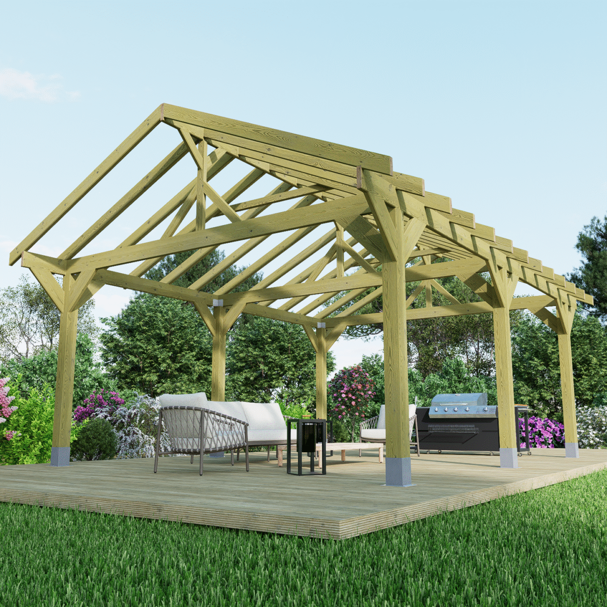 Apex Plus Premium Wooden Gazebo DIY Kits - Image 13