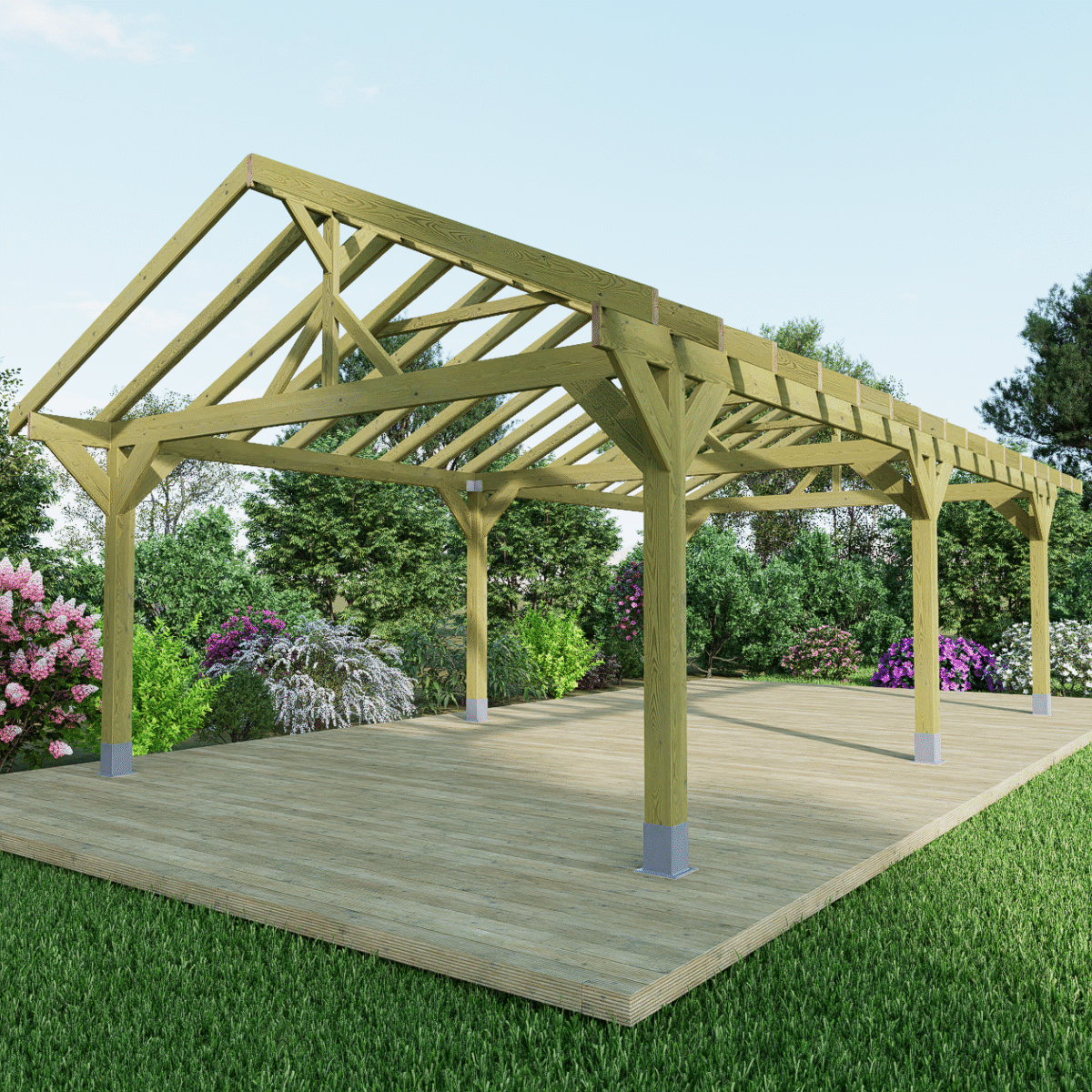 Apex Plus Premium Wooden Gazebo DIY Kits - Image 10