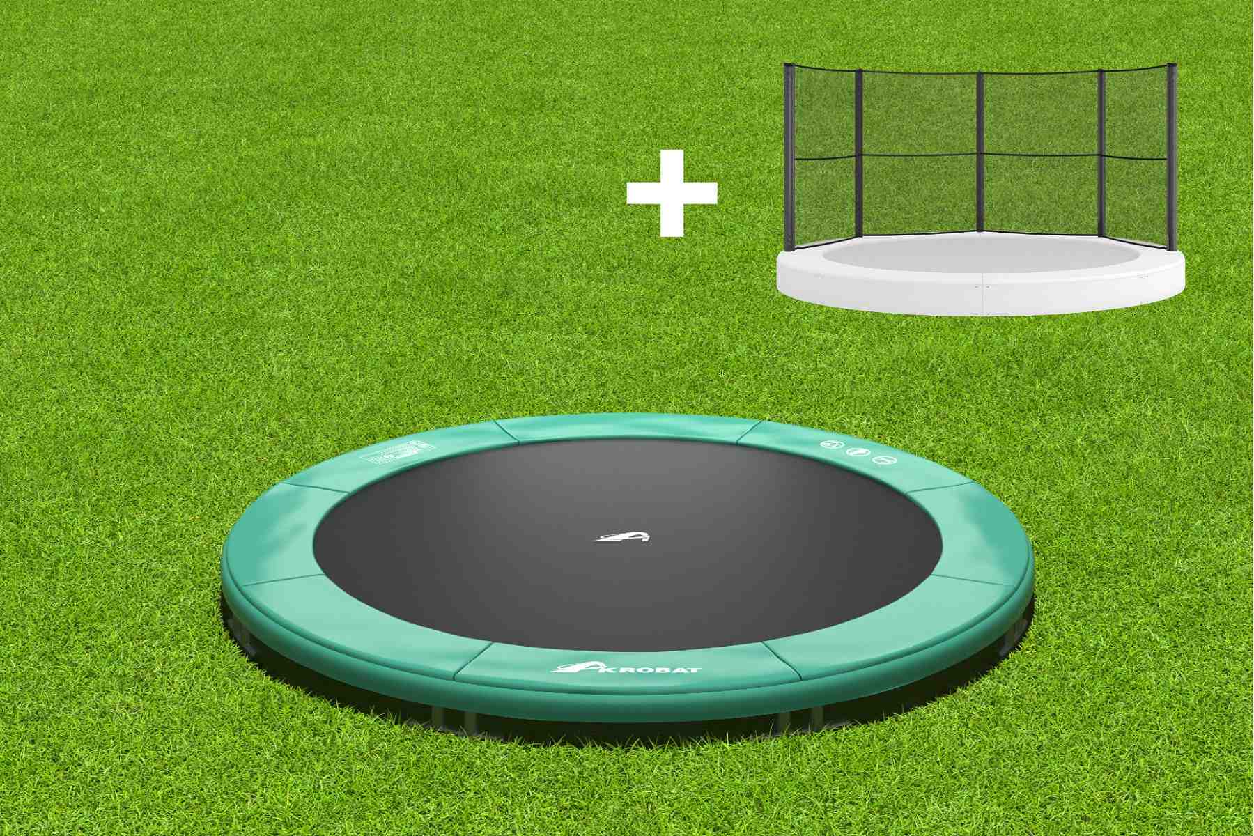 OrbitFlatgroundtrampolines.9.jpg Orbit Flat  14FT Round in Ground Akrobat Trampolines Extreme Bounce With Extensive Warranty - Image 5