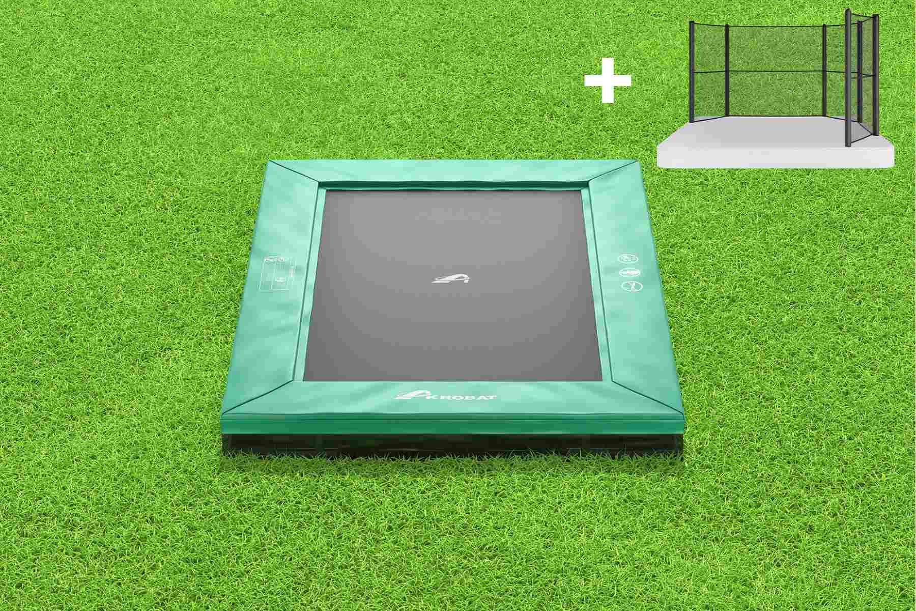 Orbit_Flatground_trampolines.2.jpg Orbit Flat Rectangular 11x8ft in Ground Akrobat Trampolines Extreme Bounce With Extensive Warranty - Safety Net - Image 2
