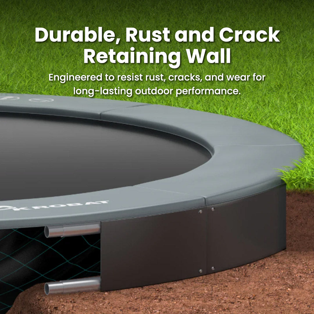 RustandCrackRetainingWall_e0ffee2f-bcb3-4ff3-95ea-53d1b812946d.jpg Orbit Flat  14FT Round in Ground Akrobat Trampolines Extreme Bounce With Extensive Warranty - Image 17
