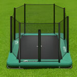 Orbit Flat Rectangular 11x8ft in Ground Akrobat Trampolines Extreme Bounce With Extensive Warranty - Safety Net