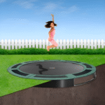 Primus Flat 10ft Rectangular In Ground Akrobat Trampolines With Exclusive Warranty and Extreme Bounce - Without net