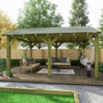 Apex Plus Wooden Gazebo Kits - Felt Shingle Roof - Image 2