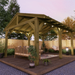 Apex Plus Wooden Gazebo Kits - Felt Shingle Roof - Image 4